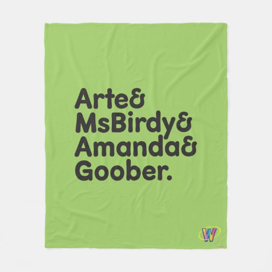 Webkinz Names Design Fleece Deken (Voorkant)