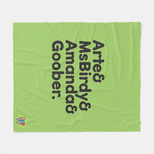 Webkinz Names Design Fleece Deken (Voorkant (Horizontaal))