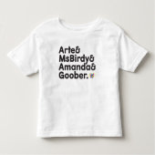 Webkinz Names Design Kinder Shirts (Voorkant)