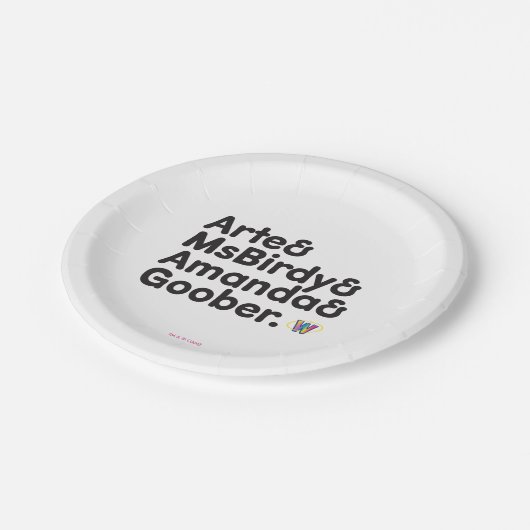 Webkinz Names Design Papieren Bordje (Gekanteld)