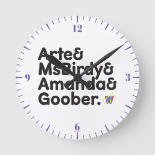 Webkinz Names Design Ronde Klok