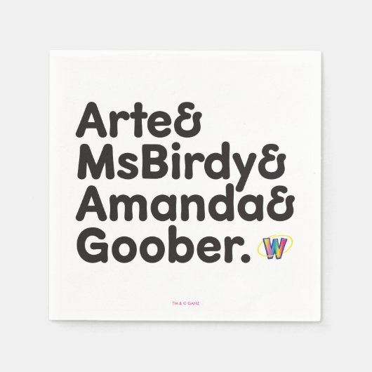 Webkinz Names Design Servet (Voorkant)