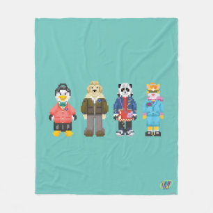 Webkinz Pixel Hosts Fleece Deken