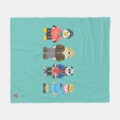 Webkinz Pixel Hosts Fleece Deken (Voorkant (Horizontaal))