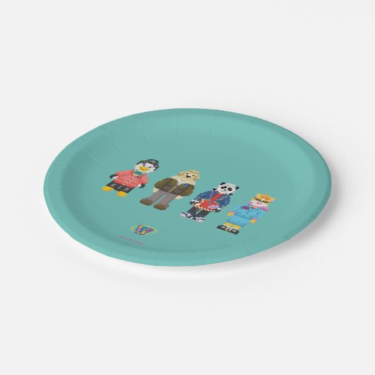 Webkinz Pixel Hosts Papieren Bordje (Gekanteld)