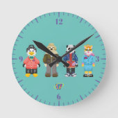 Webkinz Pixel Hosts Ronde Klok (Voorkant)