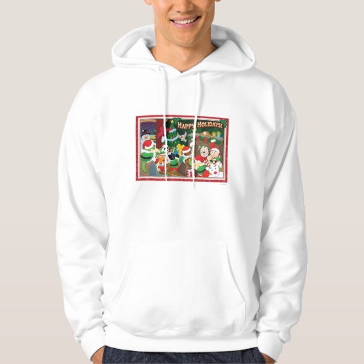 Webkinz Prettige feestdagen! Hoodie (Voorkant)