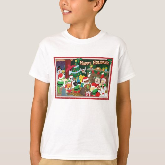 Webkinz Prettige feestdagen! T-shirt (Voorkant)