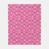 Webkinz Valentijn Pattern Fleece Deken (Voorkant)