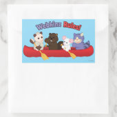 Webkinz | Webkinz Rules Canoe Trip 2 Rechthoekige Sticker (Tas)
