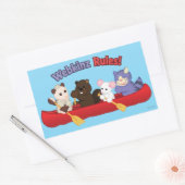 Webkinz | Webkinz Rules Canoe Trip 2 Rechthoekige Sticker (Envelop)