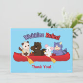 Webkinz | Webkinz Rules Canoe Trip Bedankkaart (Staand voorkant)
