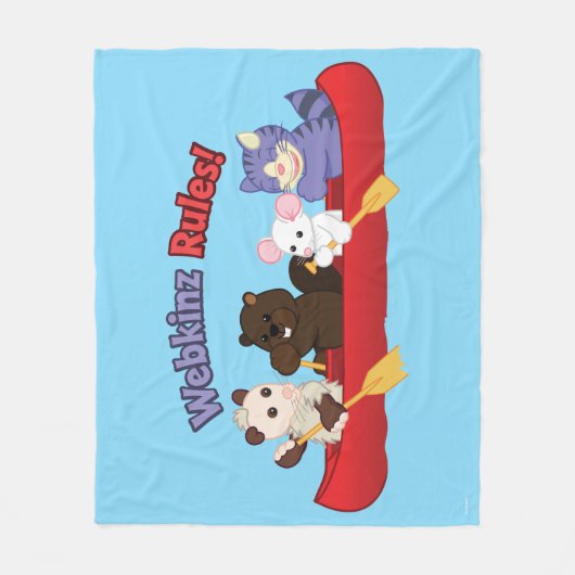 Webkinz | Webkinz Rules Canoe Trip Fleece Deken (Voorkant)