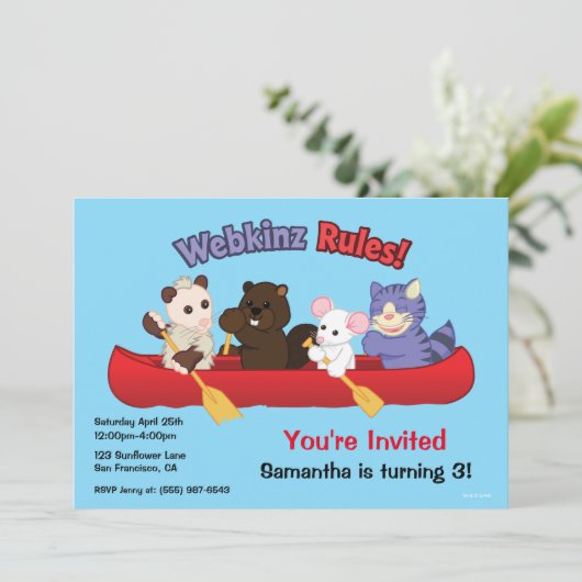 Webkinz | Webkinz Rules Canoe Trip Kaart (Staand voorkant)