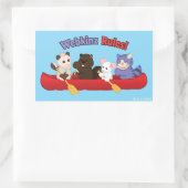 Webkinz | Webkinz Rules Canoe Trip Rechthoekige Sticker (Tas)