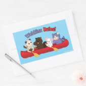 Webkinz | Webkinz Rules Canoe Trip Rechthoekige Sticker (Envelop)