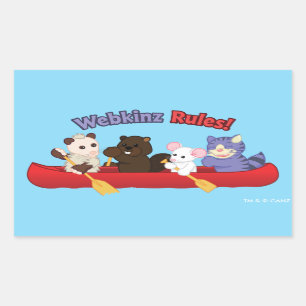 Webkinz Webkinz Rules Canoe Trip Rechthoekige Sticker
