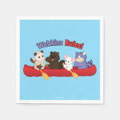 Webkinz | Webkinz Rules Canoe Trip Servetten (Voorkant)