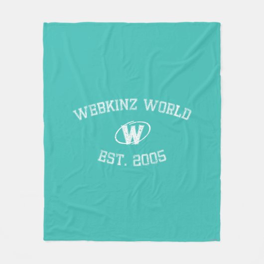 Webkinz World Est. 2005 Fleece Deken (Voorkant)