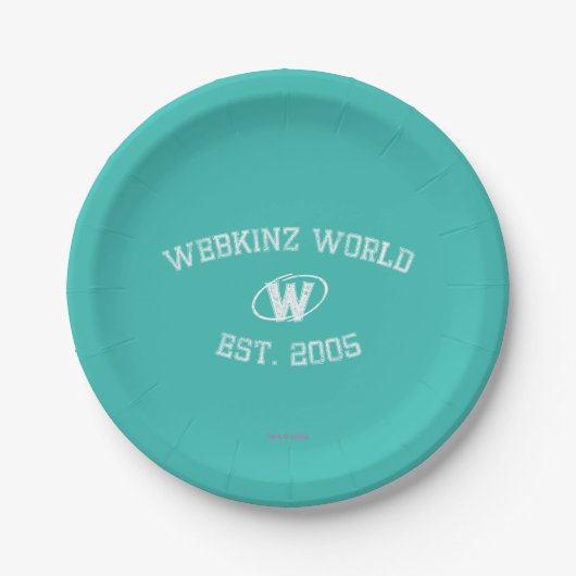 Webkinz World Est. 2005 Papieren Bordje (Voorkant)