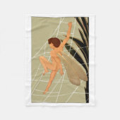 "Webklimmer" Fleece Baby Blanket (Voorkant)
