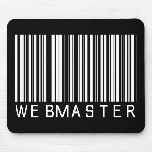 Webmaster Bar-code Muismat (Voorkant)