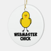 Webmaster Chick Keramisch Ornament (Links)