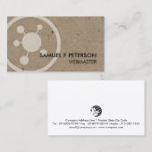 Webmaster Network Points Icon Visitekaartje (Voorkant / Achterkant)