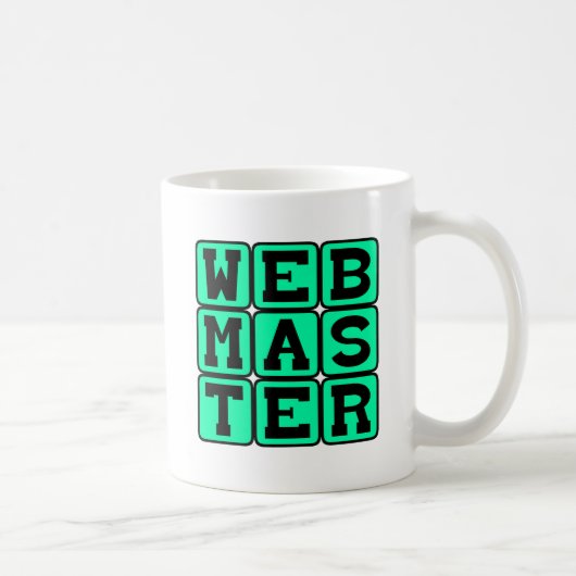 Webmaster, Web Architect Koffiemok (Rechts)