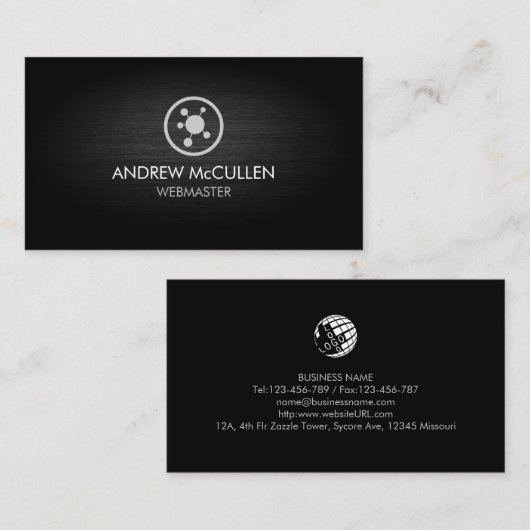 Webmaster Web Design Internet Visitekaartje (Voorkant / Achterkant)