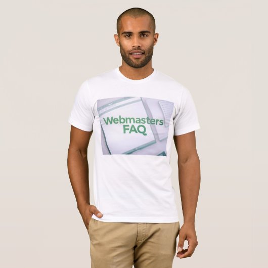 WebMasters FAQ T-shirt (Voorkant volledig)