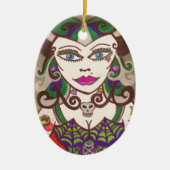 "Webmistress" Keramisch Ornament (Voorkant)