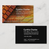 Webontwerp-1-sjabloon voor visitekaartjes (oranje) (Voorkant / Achterkant)