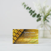 Webontwerp-1-template voor visitekaartjes (goud) (Staand voorkant)