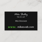 Webontwerp-2-sjabloon voor visitekaartjes (groen) (Achterkant)