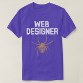 Webontwerper met spin t-shirt (Design voorkant)