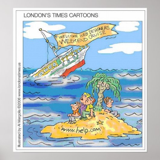 Webontwerpers Terror Cruise Ship Grappige Posters (Voorkant)