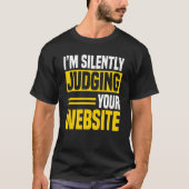 Webontwikkelaar Coder Computer Website Programmeur T-shirt (Voorkant)