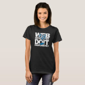 Webontwikkelaar doet het op initiatief van een web t-shirt (Voorkant volledig)