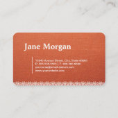 Webontwikkelaar - Elegant Lace Monogram Visitekaartje (Achterkant)