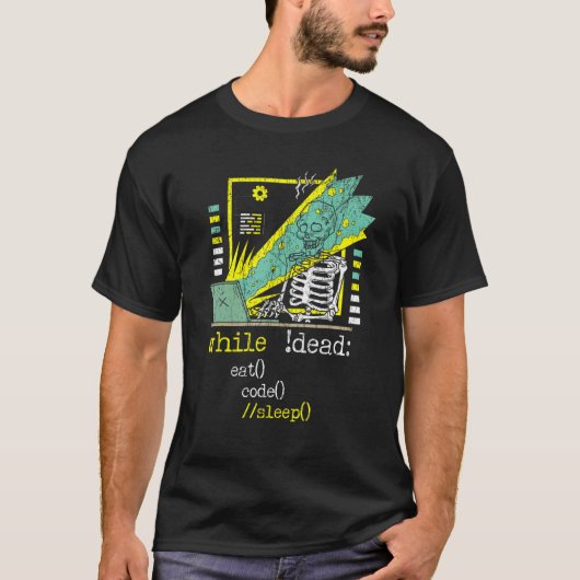 Webontwikkelaar IT-man Computer Website Ontwikkeli T-shirt (Voorkant)