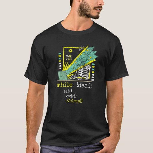 Webontwikkelaar IT-man Computer Website Ontwikkeli T-shirt (Voorkant)