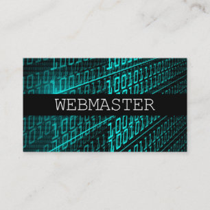 Webontwikkelaar Master Designer Computer Tech Visitekaartje