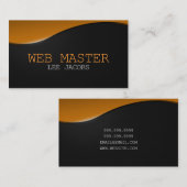 Webontwikkelaar Master Designer Computer Tech Visitekaartje (Voorkant / Achterkant)