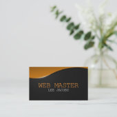 Webontwikkelaar Master Designer Computer Tech Visitekaartje (Staand voorkant)