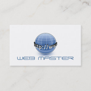 Webontwikkelaar Master Designer Computer Tech Visitekaartje