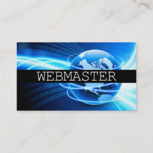 Webontwikkelaar Master Designer Computer Tech Visitekaartje
