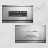 Webontwikkelaar - Premium Silver Metal Visitekaartje (Voorkant / Achterkant)