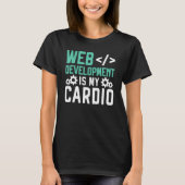 Webontwikkelaar programmeur code websiteontwikkeli t-shirt (Voorkant)