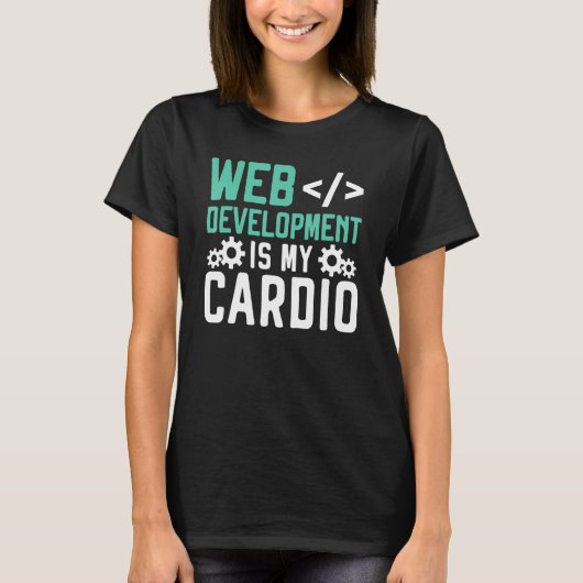 Webontwikkelaar programmeur code websiteontwikkeli t-shirt (Voorkant)